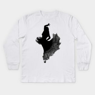 Dancing tango woman Kids Long Sleeve T-Shirt